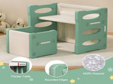 Keezi 3PCS Kids Table and Chairs Set HDPE KPS-TABLE-2CHAIR-GN
