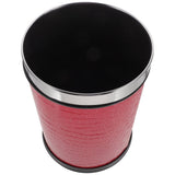 Wastebasket for Bedroom Red Stainless Steel 1Pcs V1366-AZ2-W-14235