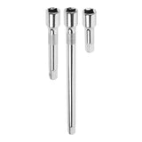 Wrench Extender Tool Rod Universal Wrench Sleeve Silver Chromium Vanadium Alloy Steel 3Pcs V1369-AZ3-W-17326