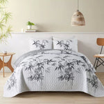 Finely Quilted Bedspread and Pillowcases Set: A Blend of Art and Comfort - Queen size V745-MAC080392Q13U