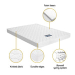 Giselle Bedding 13cm Mattress Tight Top King Single MATTRESS-B-13D-WH-KS