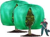 2pcs Huge Plant Covers Freeze Protection, 95"x83" Winter Tree Cover with Zipper Drawstring Thickened V1259-DP01-A-5373