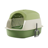 Cat Litter Box Cat Litter with Lid, Detachable Hooded Enclosed Litter Pan Cat Toilet Cat Litter V1369-AZ3-W-10091