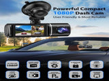 Three-camera dash cam C309, equipped with dual fronts, an interior and a reversing V1105-YAXCJLY-01