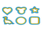 Sandwich Cutter Prevent Slip Rust Proof Cartoon Bread Press Mold for Pancake Rice Cheese Fruits 6pcs V1294-YM0626-3118220341011
