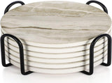 Marble Absorbent Drink Coasters Table Protection V1263-JX-5426