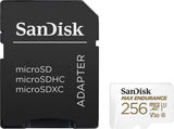 Sandisk Max Endurance Microsdxc Card SQQVR 256G UHS-I C10 U3 V30 100MB/S R 40MB/S W SD V28-FFCSAN256GQQVR