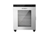 Devanti Food Dehydrator Stainless Steel Fruit Dryer 16 Tray Silver FD-E-500R-16T-SS