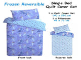 Caprice Disney Frozen Elsa Reversible Licensed Quilt Cover Set Single V442-CAP-QUILTCS-FROZEN6311-LILAC-SB