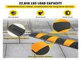 2pcs 6 Feet Rubber Driveway Modular Heavy Duty Speed 185 x 31 x 5.5 cm Cable Protector Ramp for V952-GXB2G6FTZHHXJJSD1V0