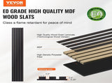 Wood Slat Acoustic Panels, 7.9 x 94.5 inch, MDF Accent Wooden Wall Panels for Modern Interior Wall V952-FHXWBTQBHXMLTGWBMV0