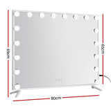 80x65cm Embellir Makeup Mirror Hollywood Vanity with LED Light White Frame MM-E-FRAME-6580LED-WH
