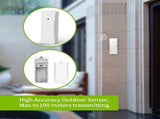 Wireless Indoor Outdoor Weather Station With Remote Sensor, Large Backlit LCD Thermometer V1237-ZY-807-299