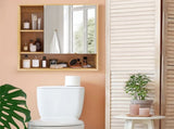 Xl Bathroom Wall Mirror Medicine Cabinet With Single Door And Adjustable Shelves V767-JJ-ZZ1338