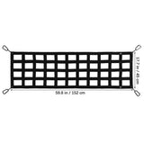 Black Polyester Pickup Truck Cargo Net for Securing and Preventing Sliding Loads - Cargo Netting, 1 V1370-AZ4-20804