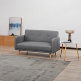 Picasso 2 Seater Fabric Sofa Lounge Couch Dark Grey V315-VOL-PICA-02