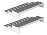 2PCS 3 Tier Spice Rack Step Shelf Organizer Stand Kitchen Countertop Holder Supplies V1294-YM0901-3117200170611