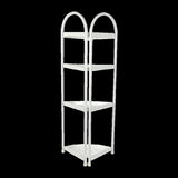 Shower Corner Shelf White Caddy Bathroom Shelves Organiser Bath Storage Rack 4 V63-827131