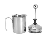 400cc Stainless Steel Manual Milk Frother, Foamer, Mixer, Stirrer for Coffee & Latte Art V1263-JX-2929
