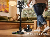 Cordless Vacuum Cleaner, 55Kpa/55Mins Vacuum Cleaners for Home. Self-Standing Stick Vacuum with V1313-AU-H28B-1