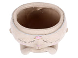 Face Flower Pot Head Planter Pot Succulent Planter Cute Resin Cactus Planter with Closed Eyes Indoor V1294-YM0710-3111230269011