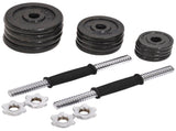20KG Cast Iron Dumbbell Set Weight Dumbbells Home Gym Training Fitness BarBell Case V610-GYM-DUM-20KG-BLACASIRO