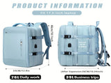 Expansion Backpack Travel Backpack Expandable Storage Multiple Compartments - Black - Size L V1347-DSZ-BP-001-BLK-L