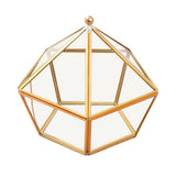 Nodic Pentagon Shape Geometric Transparent Glass Flower Room Glass Ring Box Wedding Ring Jewelry Box V1294-YM0717-10098972