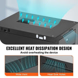 9U Wall Mount Network Server Cabinet, 39.37 cm Deep, Server Rack Cabinet Enclosure, 90.7 kg Max. V952-WLJJGHBL9U1552RC3V0