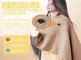 USB Power Supply Electric Heated Blanket Shawl Portable Wearable Heated Throw 3 Heat Levels Machine V1197-JD-042401
