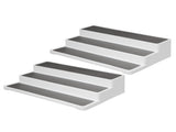 2PCS 3 Tier Spice Rack Step Shelf Organizer Stand Kitchen Countertop Holder Supplies V1294-YM0901-3117200170611