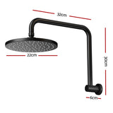 9'' Rain Shower Head Overhead High-pressure Swivel Black SHOWER-A3-RO-9-BK