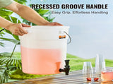 Beverage Dispenser, 5 Gallon Drink Dispensers for Parties, Plastic Juice Dispenser with Spigot and V952-YLFPQSLFPQWDWXXWHV0