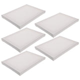 5 Pack White Stretched Canvases for Painting Bulk Creative DIY Projects 6x8 Inches Wood Frame V1192-AZ-W-25153