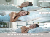 King Size Cooling Pillow with Shredded Memory Foam & Gel Infusion Adjustable Loft, Breathable V1107-CS-JYMLZK