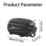 bicycle saddle bag, cycling accessories, large capacity saddle bag, weather-resistant bike bag, V1106-139-WHI-15137