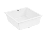 Cefito Kitchen Sink 45x45cm Granite Stone Sink Single Bowl White SINK-STONE-A-4545-WH