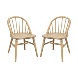 Vera Solid Oak Dining Chair - Set of 2 V199-CH050OVRSF2NU