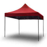 3x3m Pop Up Gazebo Outdoor Tent Folding Marquee Party Camping Market Canopy - red V610-GAR-3X3-RE