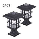 Tomshine 0.2 W 2 Pack Solar Powered LED Garden Yard Bollard Pillar Light Lawn Lamp 2-IN-1 Outdoor V1294-YM0901-L1641