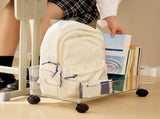 Wheeled Storage Containers Plastic Transparent Under Desk Book Storage Box with Roller for School V1294-YM0706-3117230131811