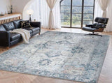 Marlow Floor Rug Vintage Polyester Washable Area Rugs FR2038-200X300-BL-AU