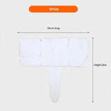 30-pack White Interlocking Faux Stone Garden Edging Fence - Flexible PVC Flower Bed Border Panel for V888-ELOSUNG56437