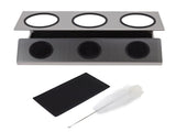 Bottle Drain Drying Rack 304 Stainless Steel Silicone Pad Silver 3 Holes Soda Bottle Drying Rack for V1294-YM0523-3118220075811