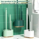 3 In 1 Toilet Brush and Plunger Set with Vented Holder, Heavy Duty Wall Mounted Bathroom Cleaning V1189-LC-LY-00152