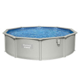 Bestway Swimming Pool Steel Frame Round Pool Set 457cm w/ Filter Ladder 17430L BW-POOL-R-460-56385