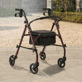 Orthonica Foldable Steel Frame Rollator 4-Wheel Walker FRW-MAS-30-STL