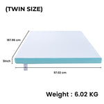 GOMINIMO Dual Layer Mattress Topper 3 inch with Gel Infused V227-3720402118251