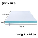 GOMINIMO Dual Layer Mattress Topper 3 inch with Gel Infused V227-3720402118251