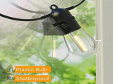 15M Outdoor Patio LED String Lights, IP65, S14 Bulbs, Expandable V1263-JX-5081